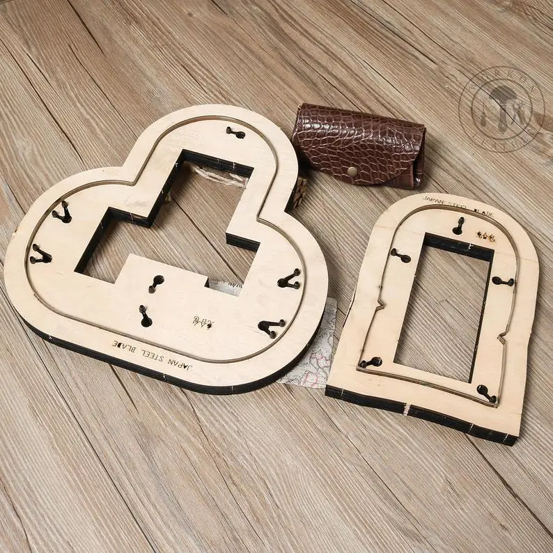 Industrial Laser Blasting - Zonesun dois-em-um bolsa de moedas personalizado
