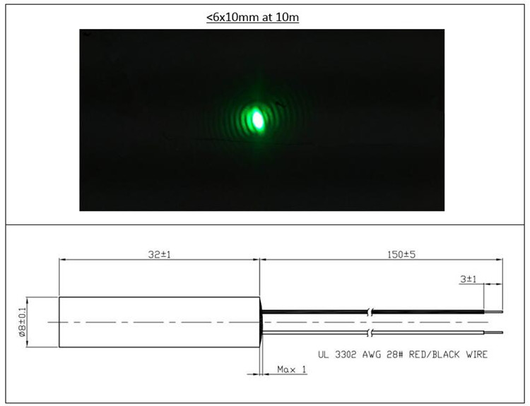 Industrial Laser Operator - Módulo de Diodo Laser Verde de