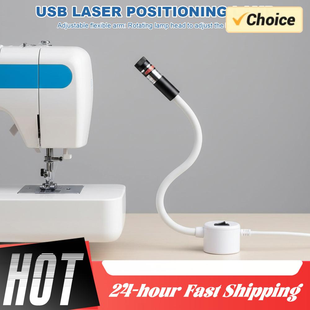 Industrial Laser Guide - Guia Laser Magnético USB com Luz