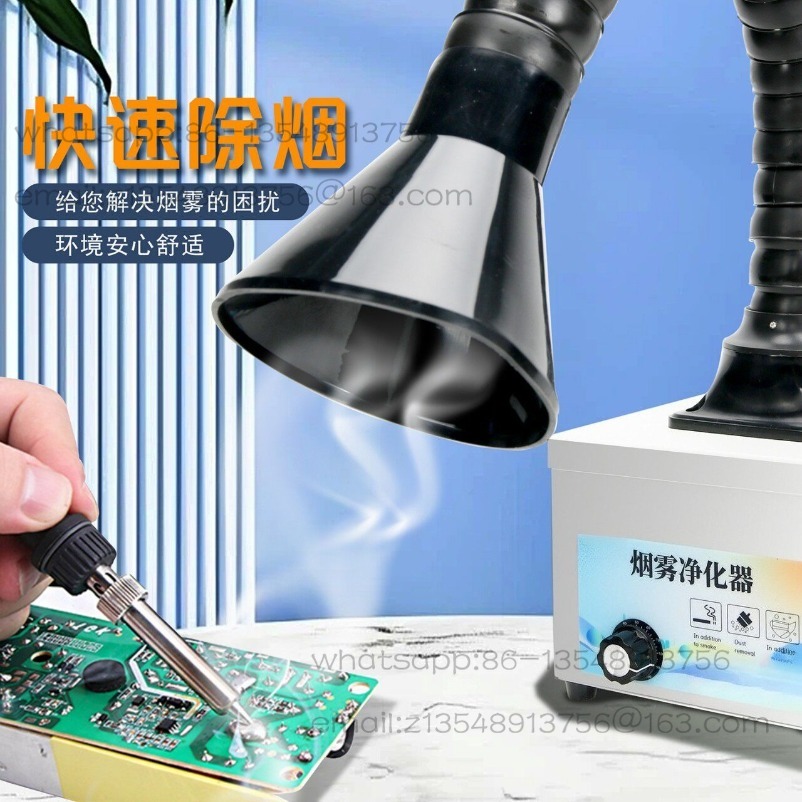 Industrial Laser Solder Iron - Purificador de Fumaça Industrial Móvel para