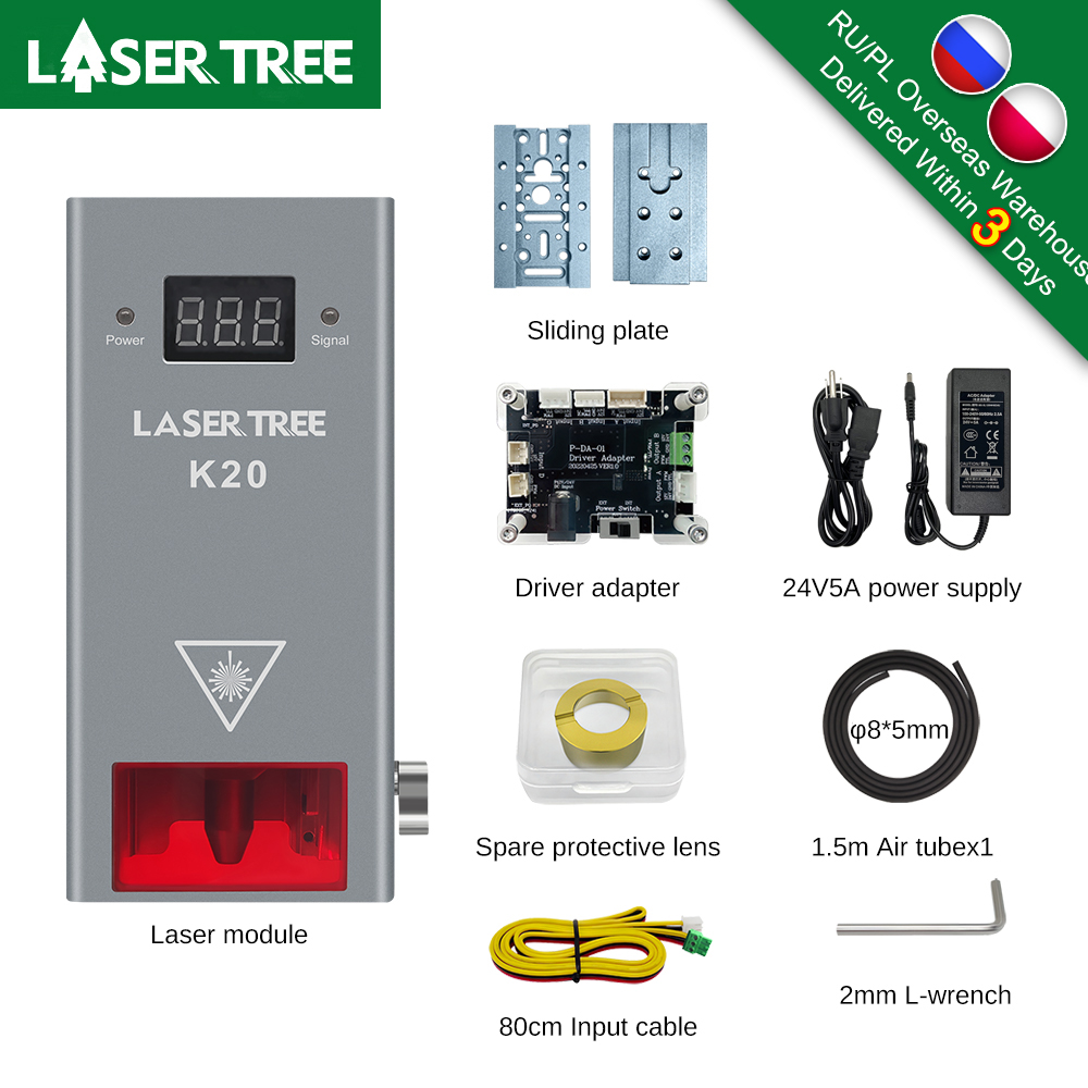 Metal Laser Cutter Head - Árvore a laser 20w 10 5