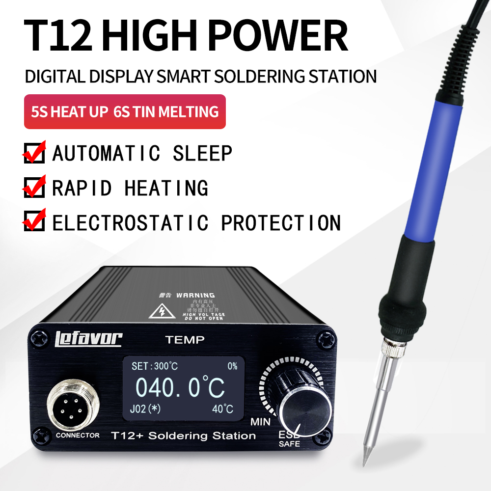 Industrial Laser Soldering Iron - T12 + estação de solda ferro