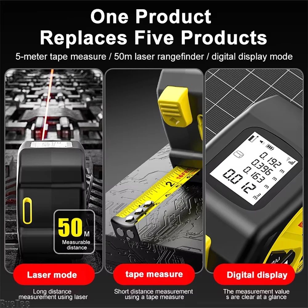 Carregamento usb laser 5m fita - Industrial Laser Tape Measure avaliação e preço