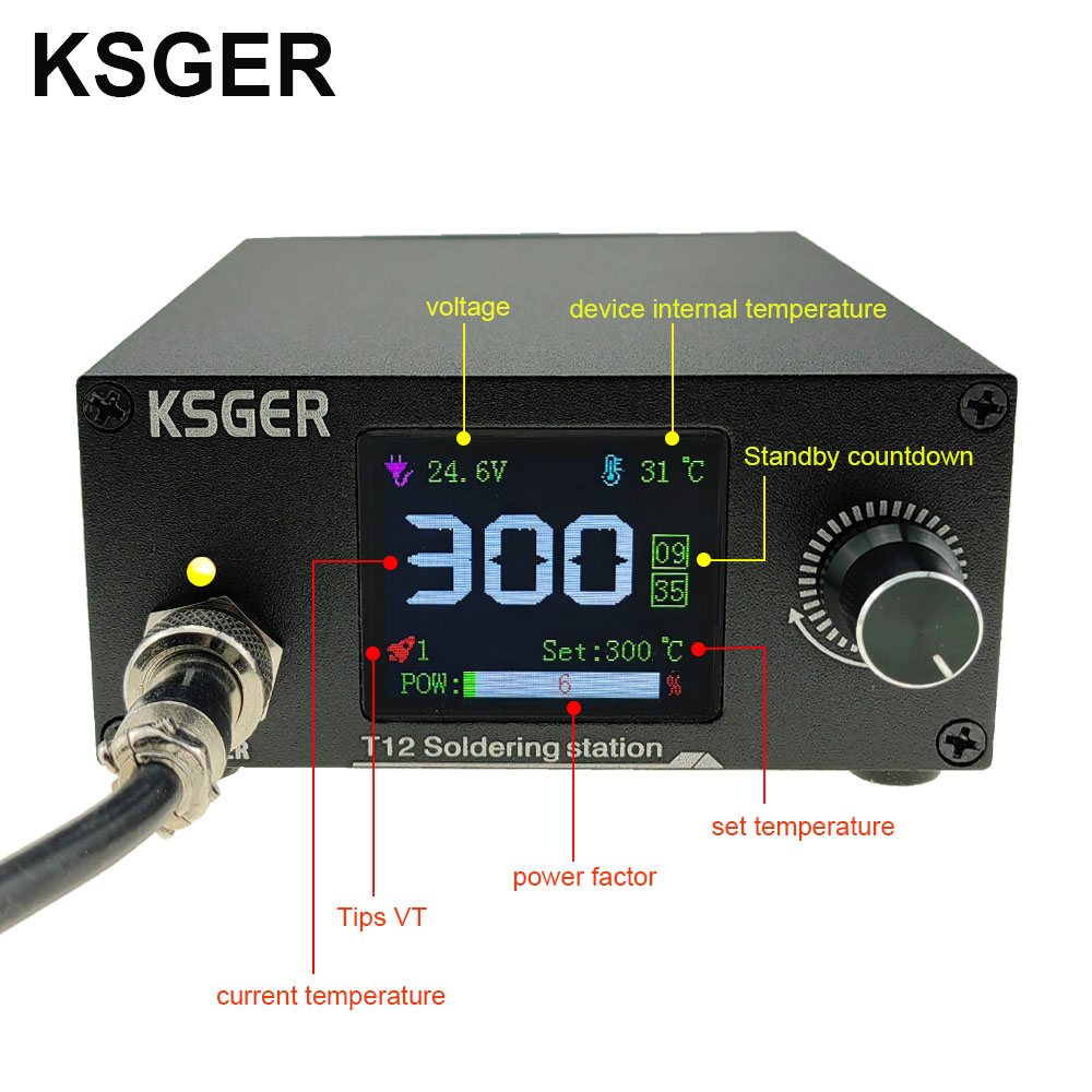Ksger t12 estação de solda pon - Industrial Laser Soldering Iron avaliação e preço