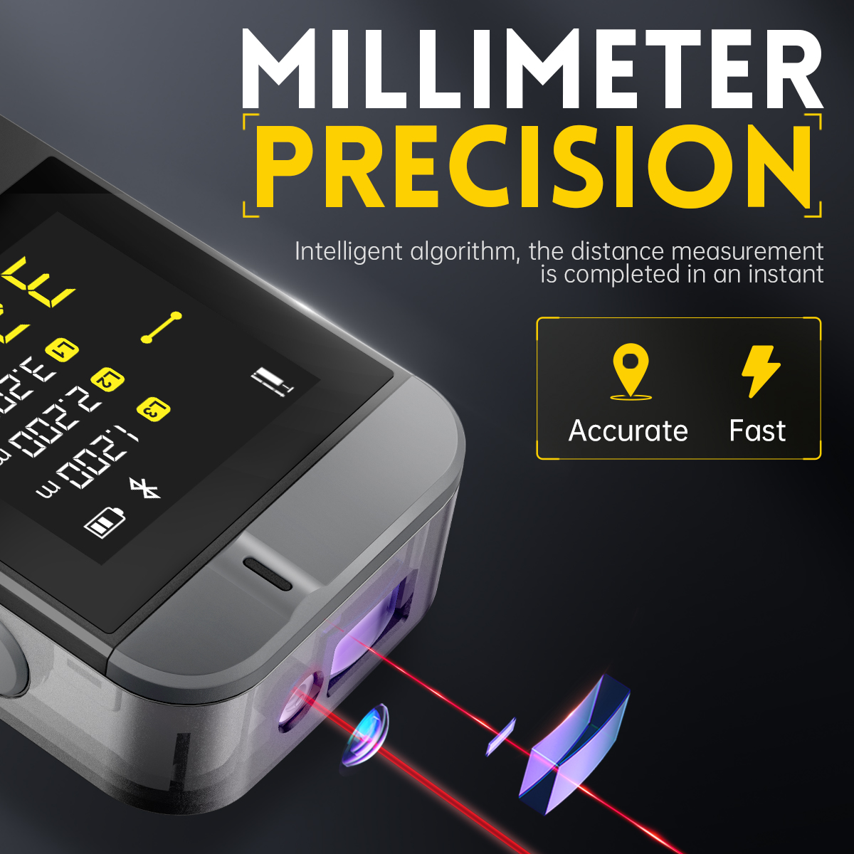 FNIRSI IR40 Fita métrica laser - Industrial Laser Tape Measure avaliação e preço