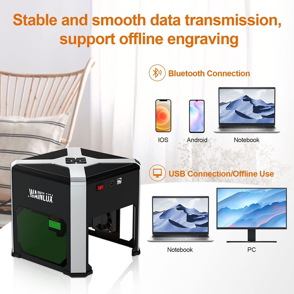 Wainlux-Mini Gravação a Laser  - Industrial Laser Blasting avaliação e preço