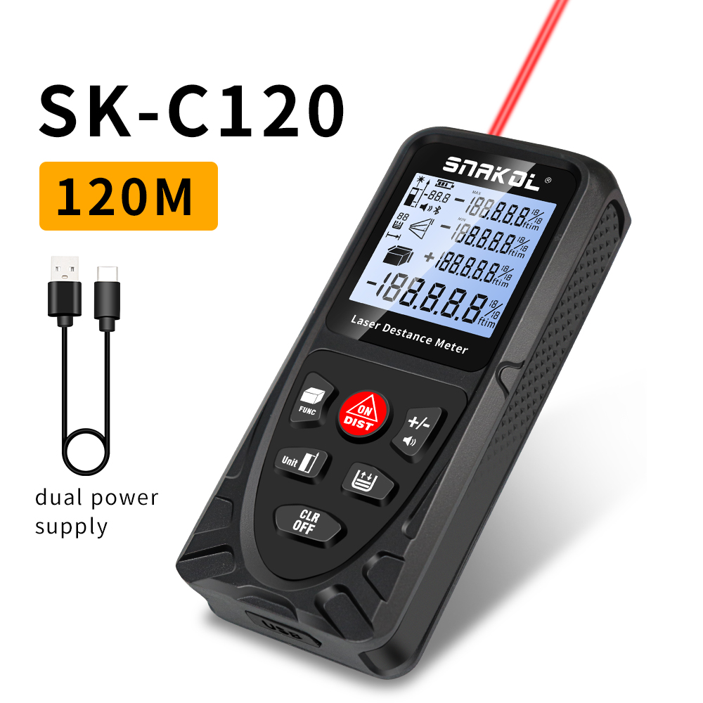 SNAKOL Medidor de Distância a  - Industrial Laser Tape Measure avaliação e preço