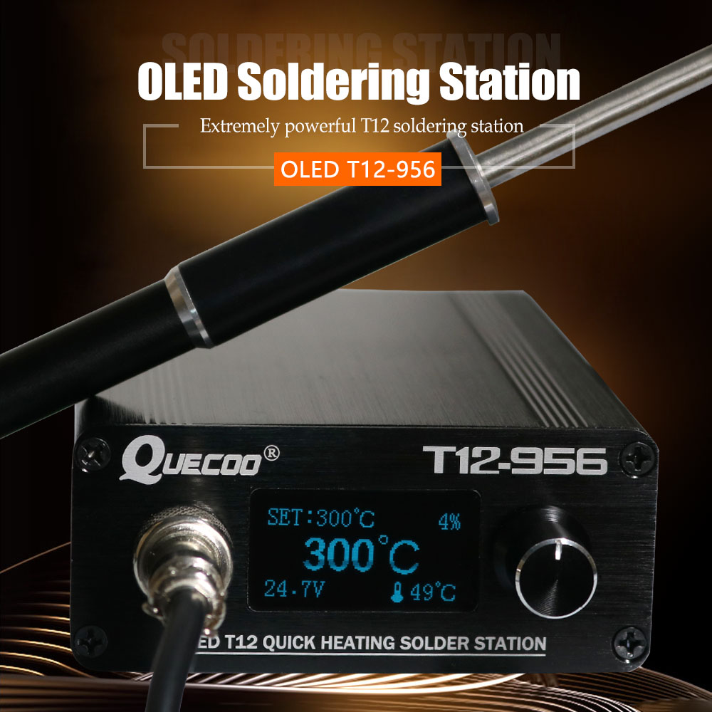 QUECOO-T12-956 Estação De Sold - Industrial Laser Soldering Iron avaliação e preço